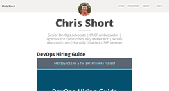 Desktop Screenshot of chrisshort.net